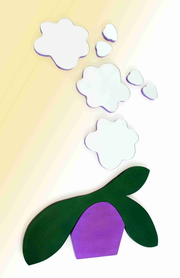 waterjet cut glass petals
