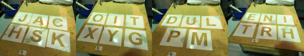 300mm polypropylene stencils