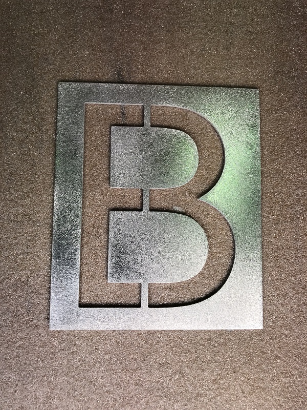 Letter B large 150mm stencil