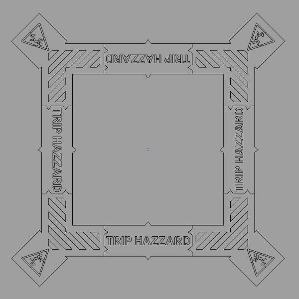 Trip hazard quarantine stencil kit
