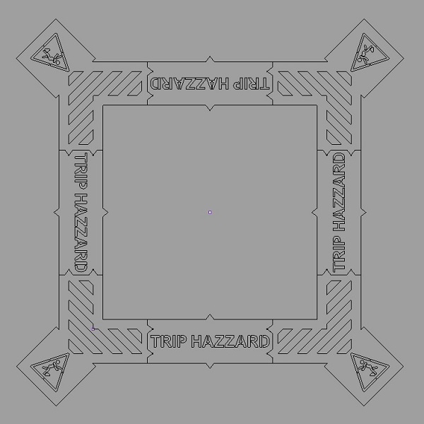 Trip hazard quarantine stencil kit