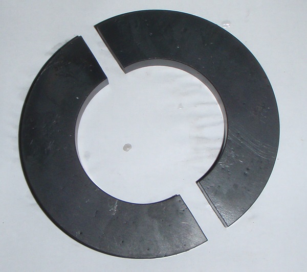 Ferrite material precision cut to size and shape Safire Waterjet